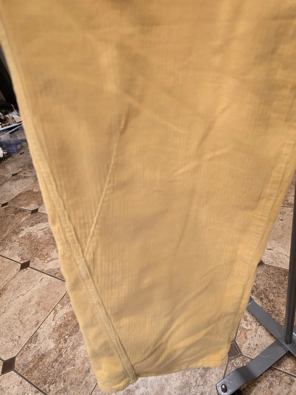 We The Free  Yellow Corduroy  Barrel Pants